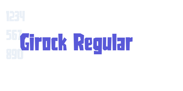 Girock Regular font