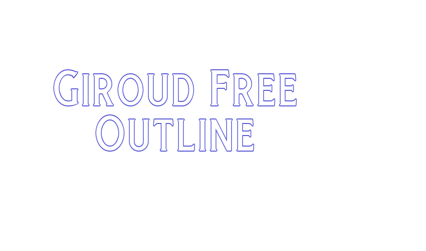 Giroud Free Outline Font Download