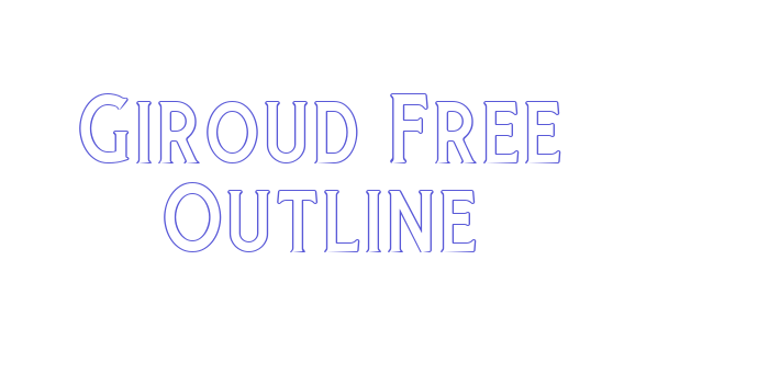 Giroud Free Outline Font Download