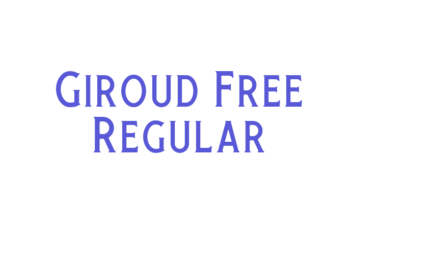 Giroud Free Regular Font