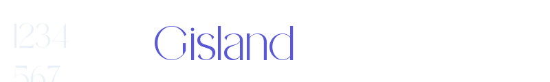 Gisland font