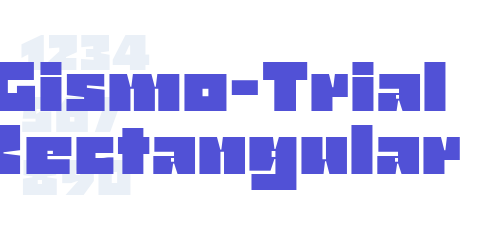Gismo-Trial Rectangular-font-download