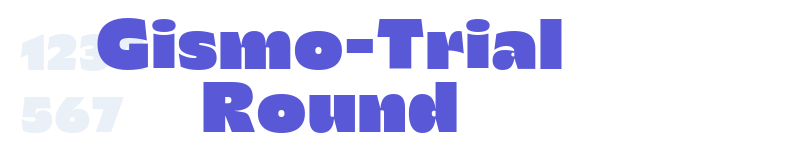 Gismo-Trial Round-related font