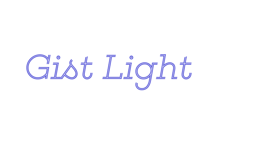 Gist Light Font Download