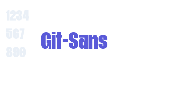 Git-Sans font free