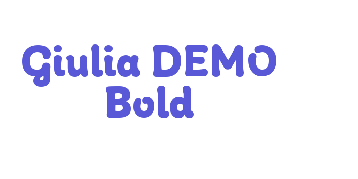 Giulia DEMO Bold Font Download