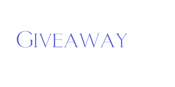 Giveaway Font Download