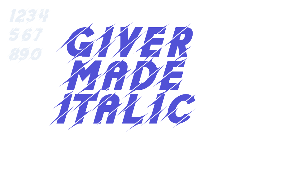 Giver Made Italic-font-download