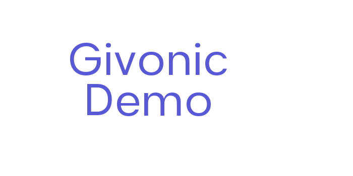 Givonic Demo Font Download