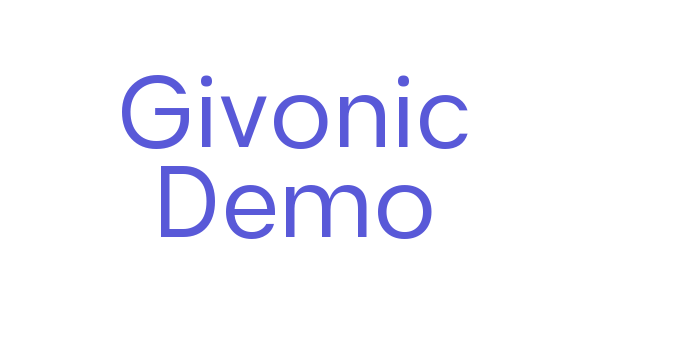 Givonic Demo Font