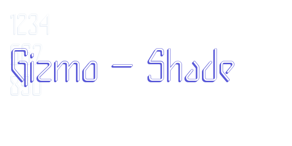 Gizmo – Shade font free