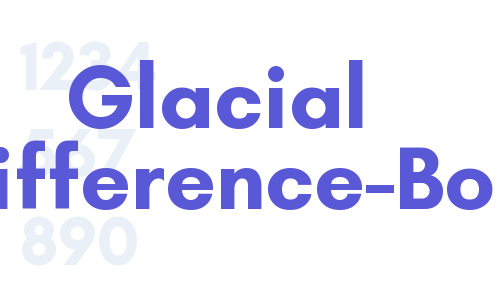 Glacial Indifference-Bold Font