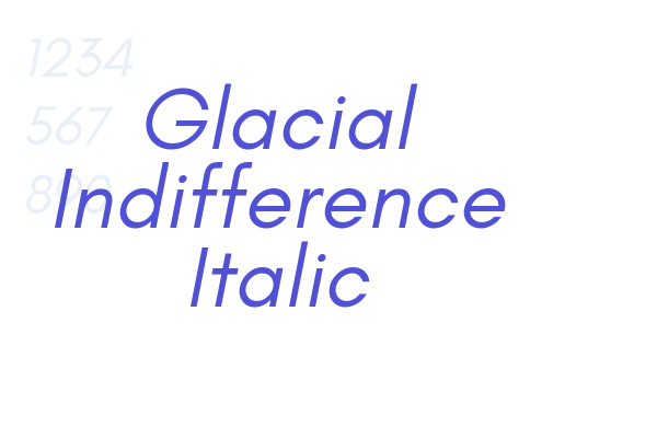 Glacial Indifference Italic