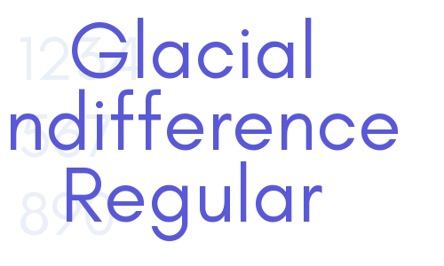 Glacial Indifference Regular Font