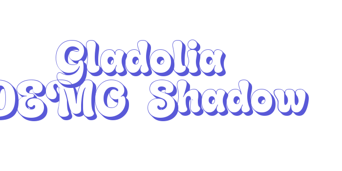 Gladolia DEMO-Shadow Font Download