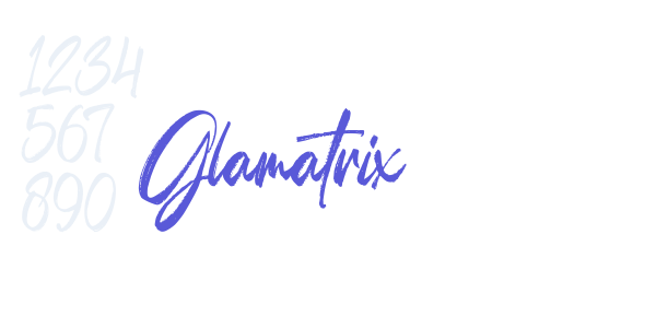 Glamatrix font free