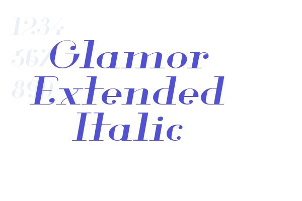 Glamor Extended Italic