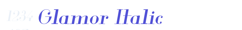 Glamor Italic-font