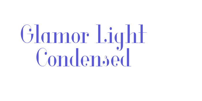 Glamor Light Condensed Font Download