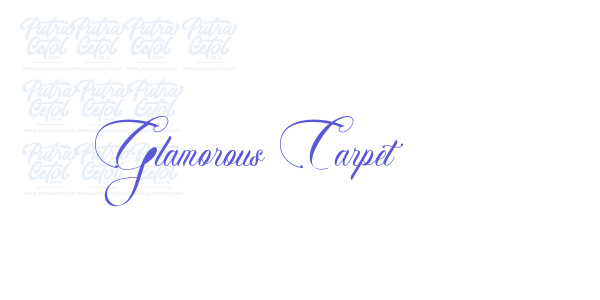 Glamorous Carpet font free