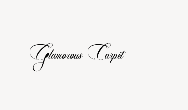 Glamorous Carpet Font