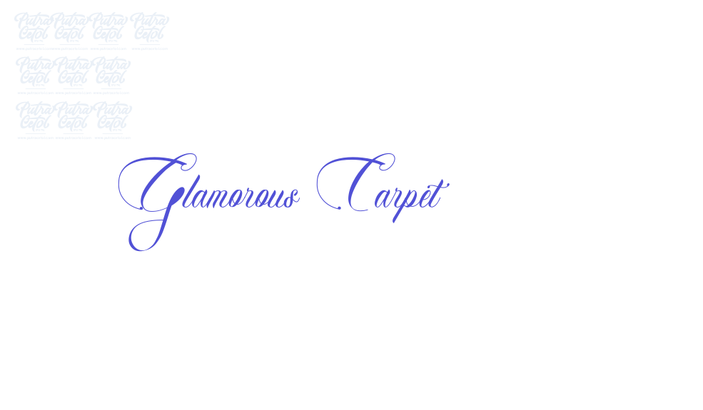 Glamorous Carpet-font-download