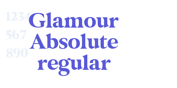 Glamour Absolute regular font free