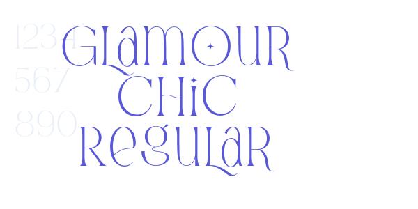 Glamour Chic Regular font free