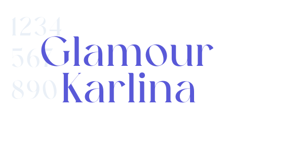 Glamour Karlina font free