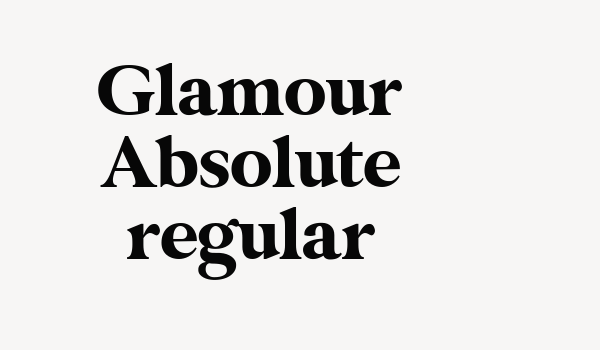 Glamour Absolute regular Font