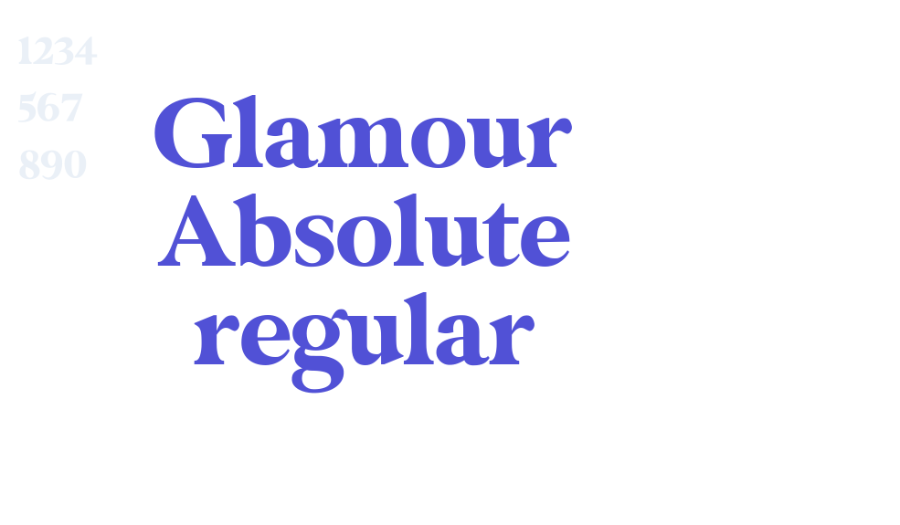 Glamour Absolute regular-font-download