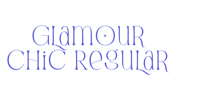 Glamour Chic Regular Font Download