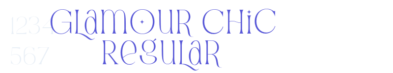 Glamour Chic Regular-related font