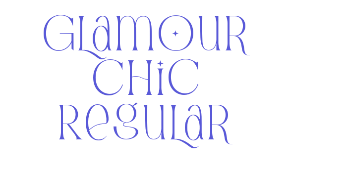 Glamour Chic Regular Font