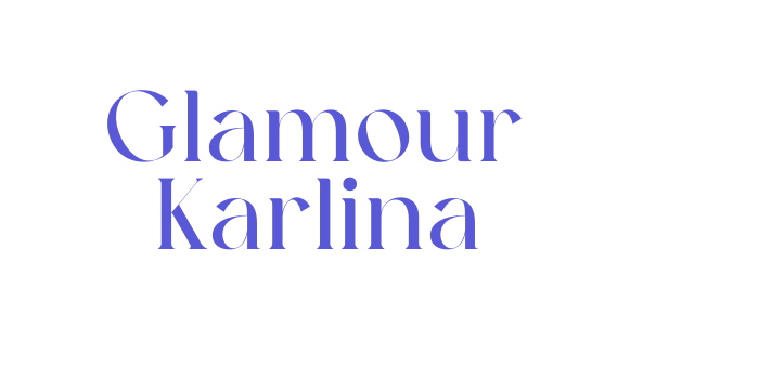 Glamour Karlina Font Download