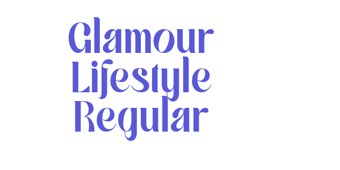 Glamour Lifestyle Regular Font Download