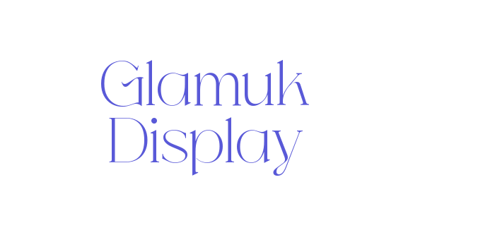 Glamuk Display Font Download