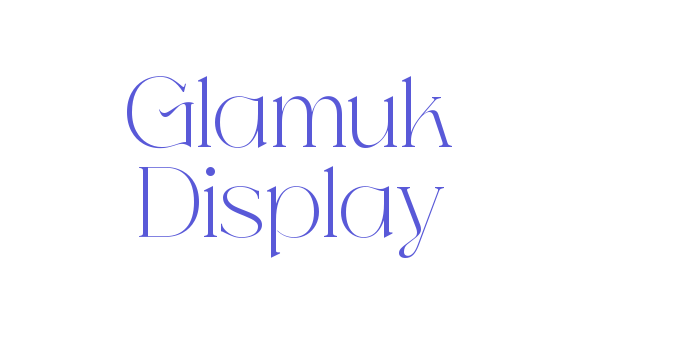 Glamuk Display Font