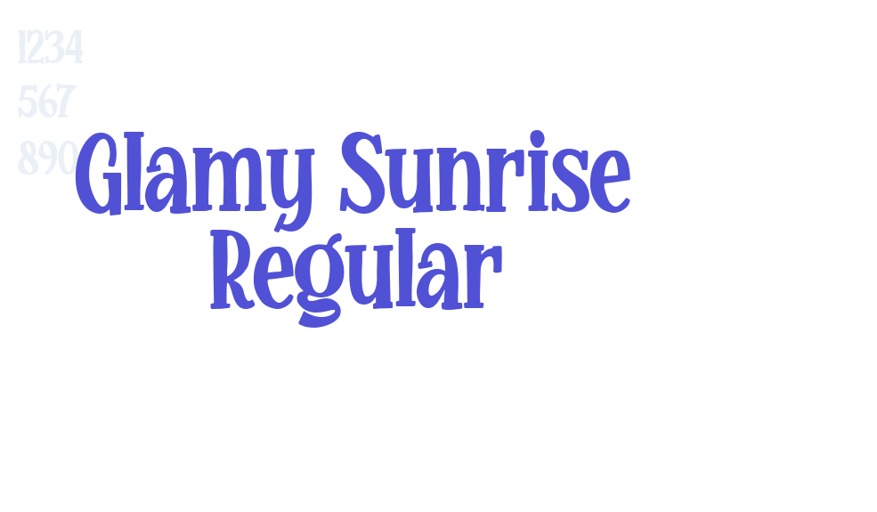 Glamy Sunrise Regular-font-download