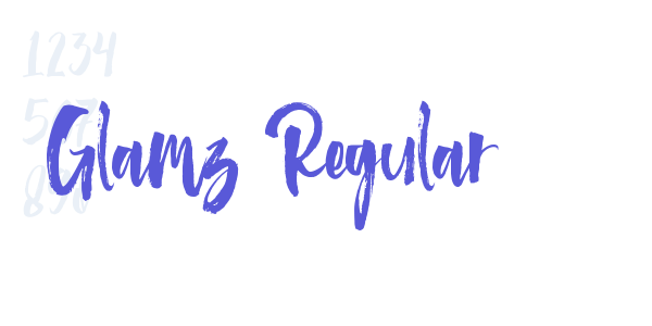 Glamz Regular font free