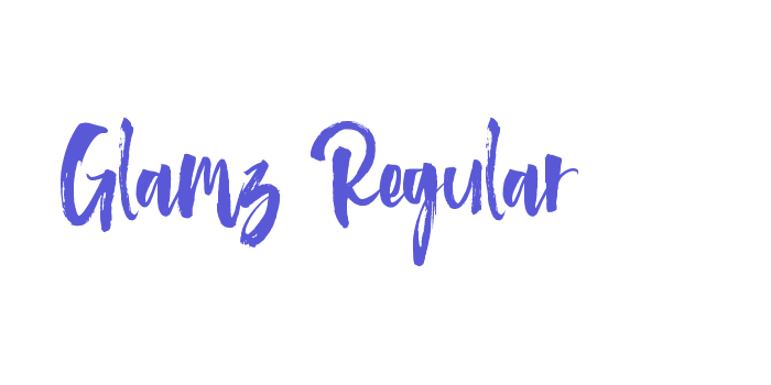 Glamz Regular Font Download