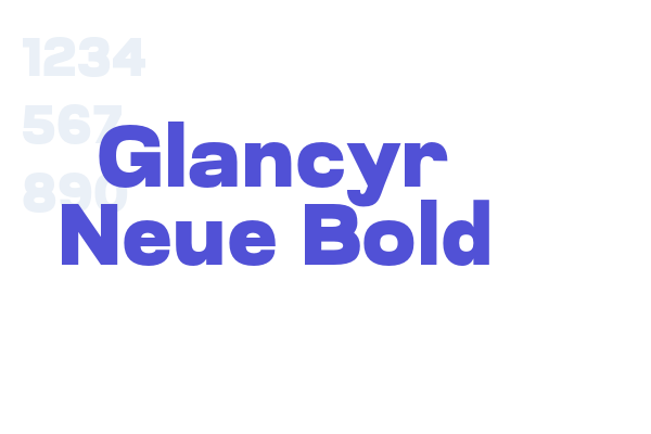 Glancyr Neue Bold