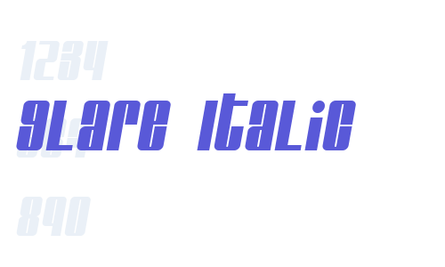 Glare Italic Font Download