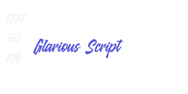 Glarious Script font free