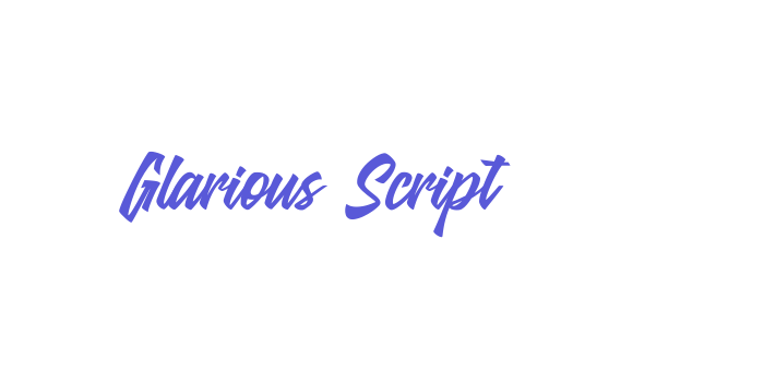 Glarious Script Font