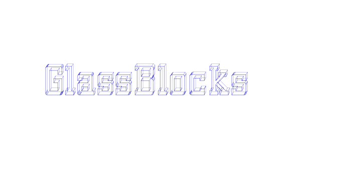 GlassBlocks Font Download