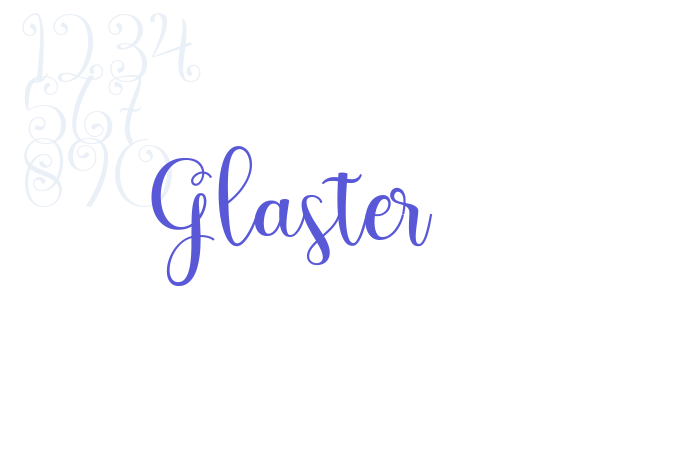 Glaster font free