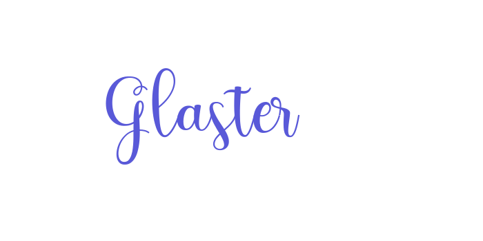 Glaster Font Download