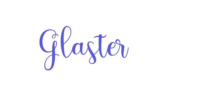 Glaster Font