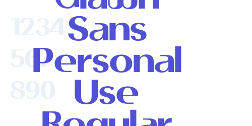 Glawn Sans Personal Use Regular-font-download
